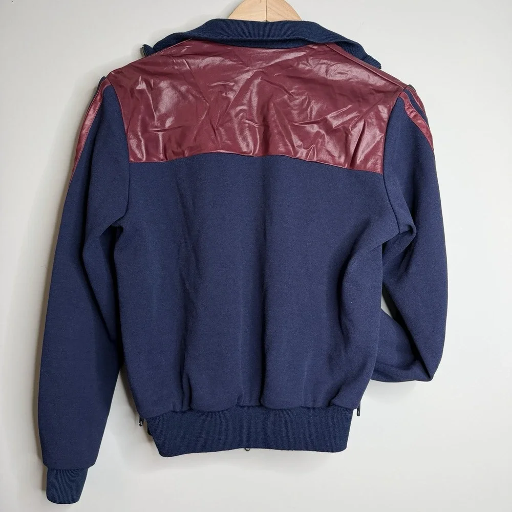 RARE VINTAGE ADIDAS SPORT JACKET 80S SHINY/GLANZEND SZ-S Cotton/Viscose‎ Blend